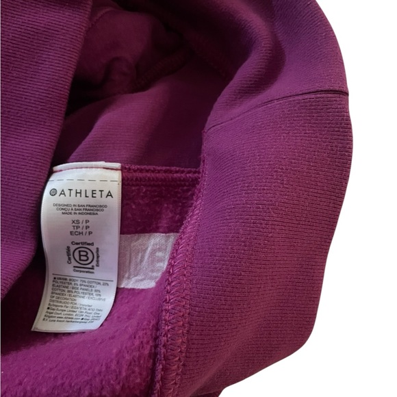 Athleta Purple Half-Zip Pullover Sweatshirt - Picture 9 of 14